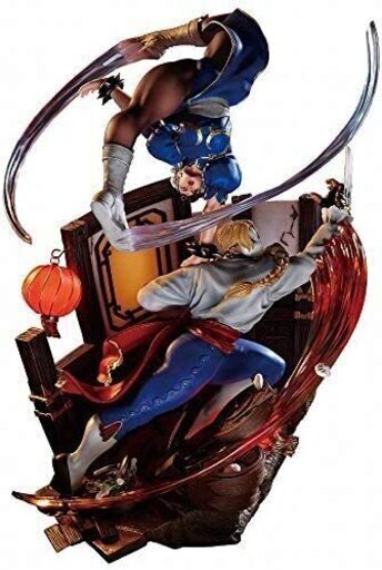 B659-2【定価88000円⇒44000円】ストリートファイターV Chun-Li vs. Vega / 春麗 vs. バルログ Polystone Statue 1/6 Scale