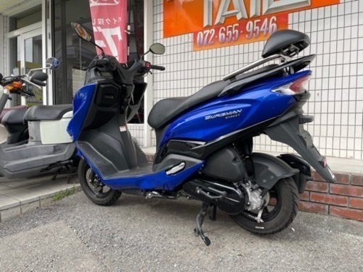 ★18万円！バーグマン125FI スズキ　インジェクション　セル1 実働車　バーグマンストリート　小型　スクーター