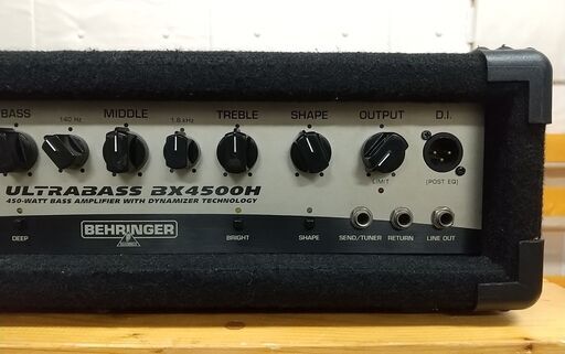 BEHRINGER ベリンガーBX4500H ベースアンプヘッド ヘッドアンプ BEHRINGER / ベースアンプヘッド BX4500H - YouTube