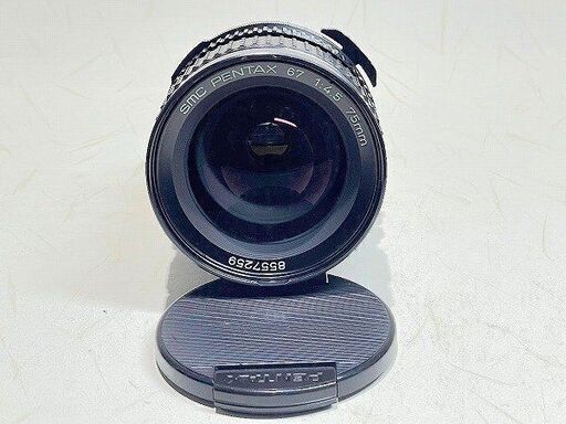 【苫小牧バナナ】中古美品 PENTAX/ペンタックス カメラ用レンズ smc PENTAX 67 1:4.5 75mm 動作OK♪