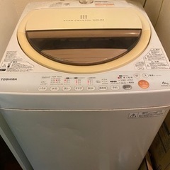 洗濯機　TOSHIBA 受け渡し決定