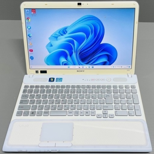【引取先決定】配送可！　年賀状　Windows11搭載　SONY製ノートパソコンVAIO　ブルーレイ、カメラ、Bluetooth、ACアダプター付属、Blu-ray、バイオ、ソニー