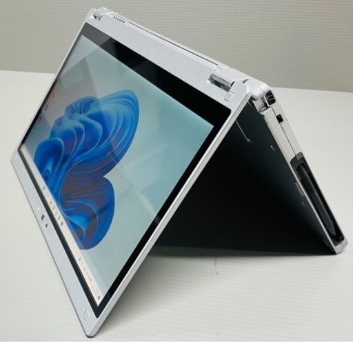 【引取先決定】配送可！　年賀状　SSD、Windows11搭載　Panasonic製ノートパソコンLeT's noTe　360°ヒンジ、タッチパネル、カメラ、Bluetooth、ACアダプター付属、パナソニック、レッツノート