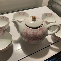 茶瓶セット　桜柄　無料