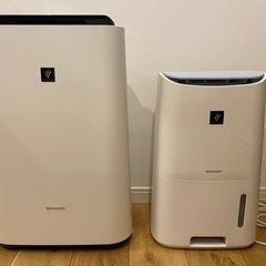 ②セット売り　美品　加湿空気清浄機＋除湿機