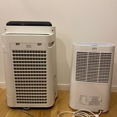 ②セット売り　美品　加湿空気清浄機＋除湿機