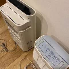 ②セット売り　美品　加湿空気清浄機＋除湿機