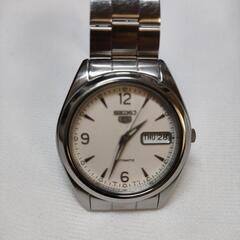 お渡しできました　美品 SEIKO5自動巻メンズ腕時計 スケルト...