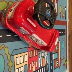 キッズおもちゃ　中古乗り物遊べるカーズレーシングトレーラーカー　