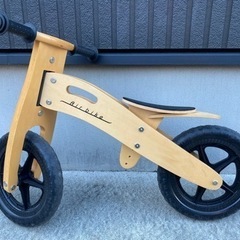 キックバイク　バランスバイク　木製