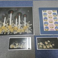 押し花作品　ハンドメイド