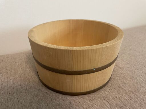 お風呂 湯桶 桧 日本製 ナチュラル 約φ21×11cm