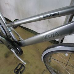 C466　限定特価　整備済み★ブリヂストン　アルベルト★ 中古自転車 【27インチ 　シルバー】