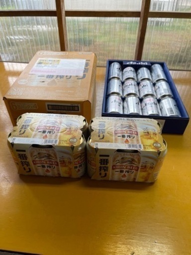 ビール（一番搾り・スーパードライ）　350ml46本と500ml2本