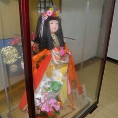 日本人形　錦凰作　花車