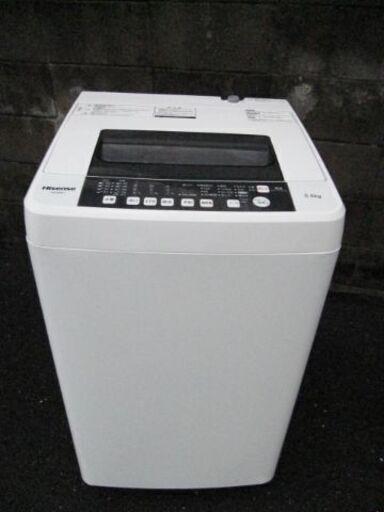 交渉中【新生活 大学入学 新社会人にどうぞ】全自動洗濯機 ハイセンス 5．5kg エディオンオリジナル HW-E5501 / 2017年式