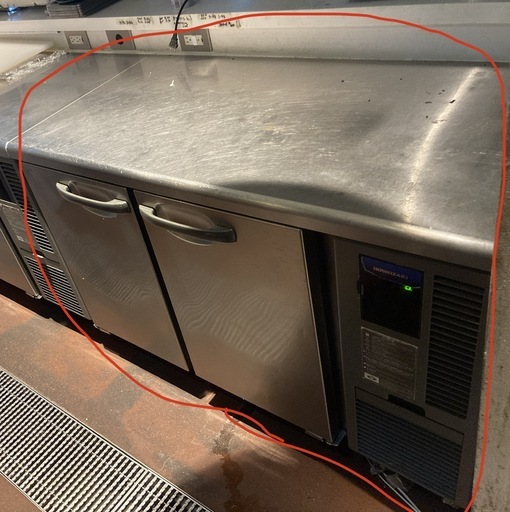 【完売】ホシザキ 業務用 テーブル型 冷蔵庫 コールドテーブル　1200　RT-120SNF-RML 中古 千葉県市原市