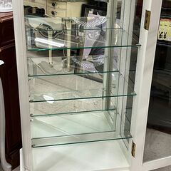 ガラスキャビネット ショーケース ホワイト 5段 【ユーズドユーズ