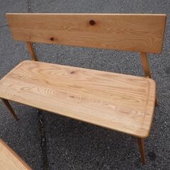 筑波産商 ダイニングテーブル 4点セット 響きⅢ オーク節有 ￥54,780税込