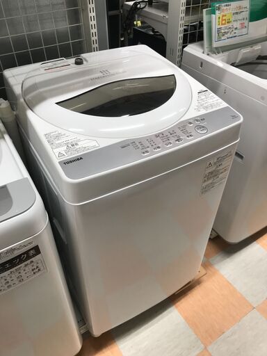 洗濯機 トウシバ AW-5G6 2019年製　※動作チェック済/当店6ヶ月保証