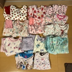 【お譲り先決定】100 女の子 パジャマ10セット+2点 まとめ売り