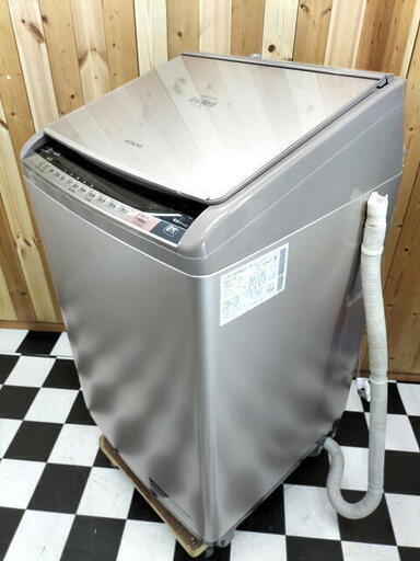 難あり　日立　10.0kg　洗濯機　洗濯乾燥機　BW-DV100A　中フタ根本折れ　ナイアガラすすぎ
