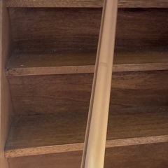 木製調手摺り　長さ300㎝　ブラケット付き階段手すり