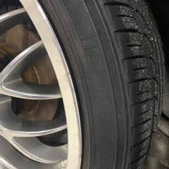 18インチホイール　215-40-18タイヤ付き　PCD114.3