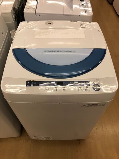 SHARP　シャープ　5.5kg全自動洗濯機　ES-GE55P　2015年製