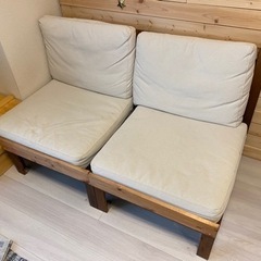 【1月29日迄】 IKEA 2人掛けソファ