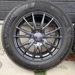 【お取引完了】【値下げ】ホイール付スタッドレス4本　225/65R17 ミシュラン X-ICE3+