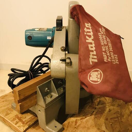 N7414 makita マキタ 卓上マルノコ LS1500 15型卓上マルノコ 1984年製 350～380mm 木工用 超硬丸ノコ 電動工具 切断工具 N7414 makita マキタ 卓上マルノコ LS1500 15型卓上マルノコ 1984年製