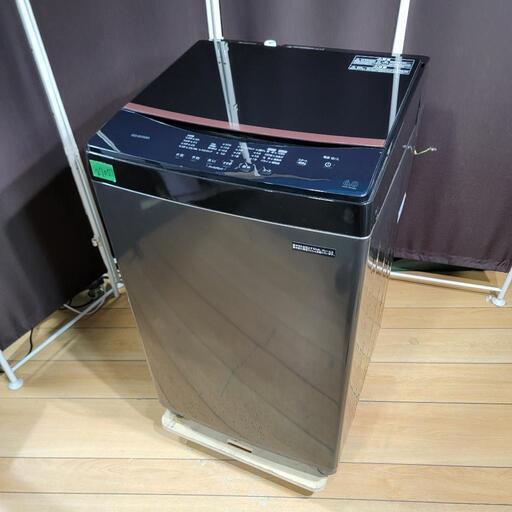 ‍♂️r050124売約済み❌2705‼️設置まで無料‼️定価49,820円❣️最新2022年製✨ブラックガラストップ✨アイリスオーヤマ 6kg 全自動洗濯機