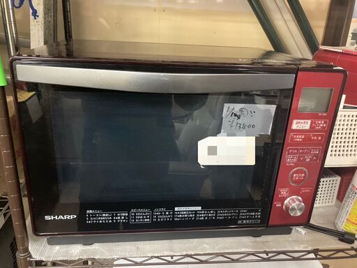 ☆中古￥14,800！SHARP　電子レンジ　家電　2018年製　RE-T820-R型　【BA071】