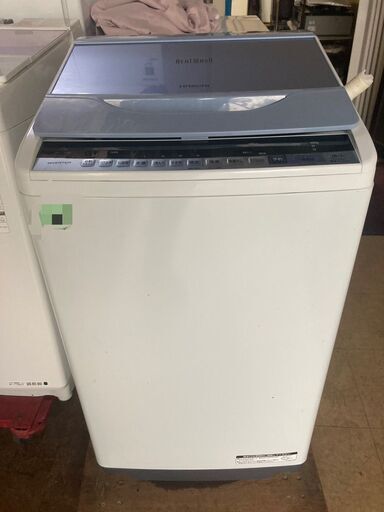 ☆中古￥14,800！【会員価格￥13,800】HITACHI　7.0kg洗濯機　家電　2017年製　BW-V70B型　幅58cmｘ奥行59cmｘ高さ98cm　【BA074】