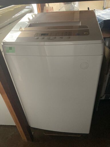 ☆中古￥9,800！【会員価格￥8,800】IRIS OHYAMA　5.0kg洗濯機　家電　2020年製　IAW-T502EN型　幅56cmｘ奥行53cmｘ高さ92cm　【BA075】