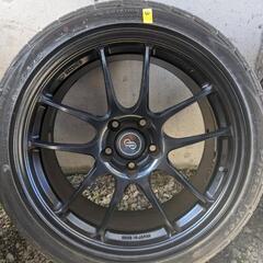 ②ENKEIのPF01　18インチ9J インセット35のマットブラック