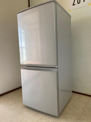 シャープ 137L 2ドア冷蔵庫(シルバー系)SHARP SJ-14Y-S www