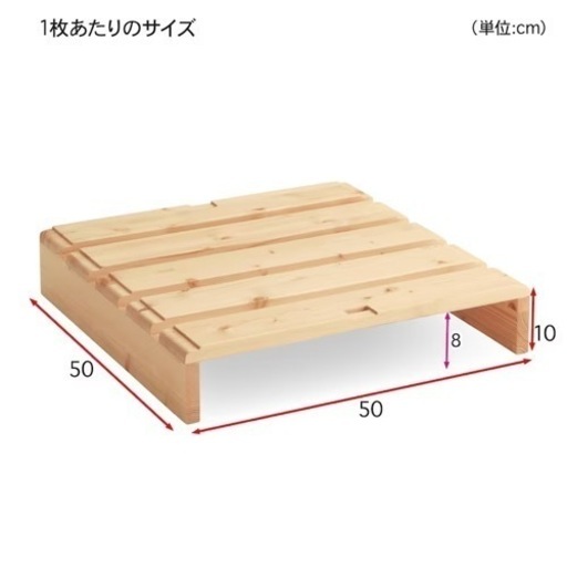 12枚 送料込み 簡単に組み替えられるパレット風ベッド すのこ ダブル相当