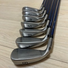 値下げ！ピンPING GMAXアイアンセット7本。#6〜W,U,S。