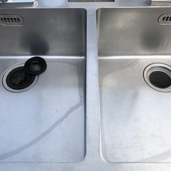 ⭐︎中古品　2槽シンク　1500×750×860mm　厨房用品⭐︎