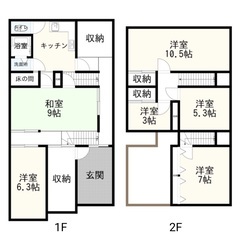 【値下げしました】岐阜市中心部6SDKで収納たくさん❗️この広さ...