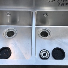 ⭐︎中古品 2槽シンク 1500×750×800mm 厨房用品⭐︎