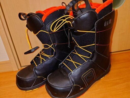 Salomon faction スノーボードブーツ 26.5 黒/赤 良品☆Salomon サロモン スノボブーツ Faction JP 26.5cm 黒赤☆59