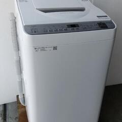 取置き4/15★2019年製5.5kgシャープ全自動洗濯機乾燥3...