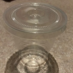 プラスチックコップ　蓋付き　18個　未使用