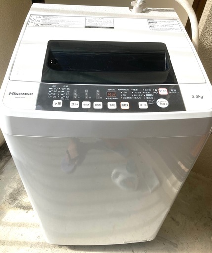 ハイセンス　洗濯機　5.5kg