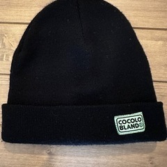 COCOLO BLAND ココロブランド　ニット帽　ブラック