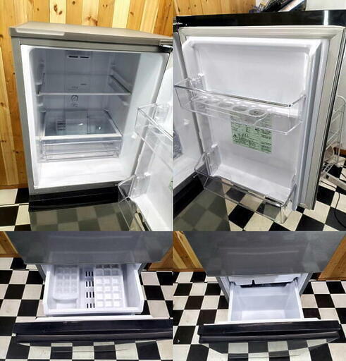 アクア　2ドア 冷凍冷蔵庫 126L　AQR-J13M  2022年 シルバー 耐熱100℃テーブル 低温フリーケース 46L大容量冷凍室