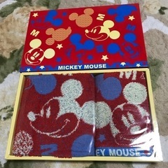 USED ミッキーマウス　フェイスタオル　タオルチーフ！